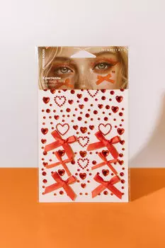 Кристаллы на клейком слое MIAMITATS Amour Rouge