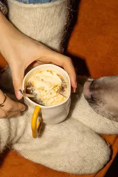 Кружка Pop бело-оранжевая