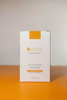 Маска для очищения пор с травами G.LOVE Face Carotene Mask Kale&Herbs 8*6ml