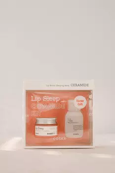 Набор из тонера и питательной маски-баттера с керамидами COSRX Lip Sleep Ceramide Kit (Balansium Lip Mask 20g+Cica Toner 30ml)
