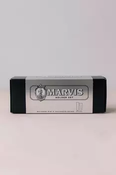 Набор из зубной пасты " Мята" и держателя MARVIS Whitening Mint 85 ml + в комплекте держатель