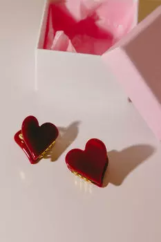 Набор крабов для волос 2 шт - Мини Алые леденцы Assoro