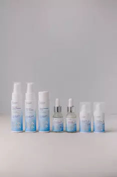 Набор миниатюр №4 "Совершенная кожа 360°" для жирной кожи с акне 3-4 степени ICON SKIN RE:PROGRAM ACNE FREE №4 Travel Size 7 средств