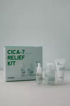 Набор миниатюр на основе комплекса Cica-7 (состоит из центеллы азиатской и 6-ти ее производных) COSRX Cica 7 Relief Kit Cica Trial Kit (3 шага)