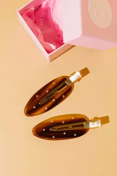 Набор заколок для волос 2 шт - Карамельный лепесток Assoro