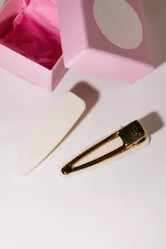 Набор заколок для волос 2 шт - Ваниль Assoro