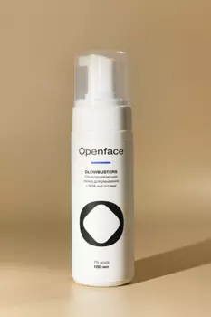 Отшелушивающая пенка для умывания с AHA-кислотами OPENFACE Glowbusters 160ml