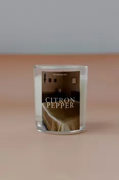 Свеча из соевого воска Цитрон и перец PATISSONCHA 170 мл