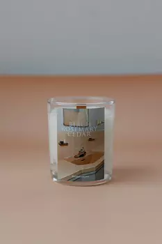 Свеча из соевого воска Кедр, берёза, розмарин PATISSONCHA 170 мл