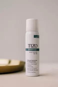 Пенка солнцезащитная для лица и тела без оттенка TiZO SheerFoam Sunscreen SPF 30 Non-Tinted 100g