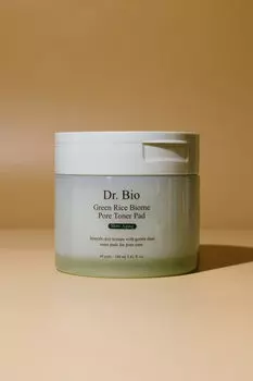 Пилинг-пэды с экстрактом риса и пребиотиками Dr. Bio Green Rice Biome Pore Toner Pad 160ml (60шт)