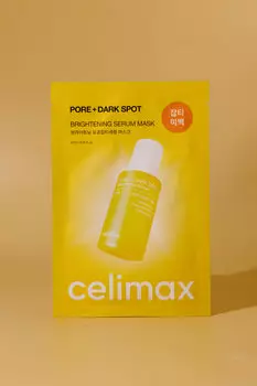 Тканевая маска против пигментации и пост-акне с ниацинамидом Celimax Pore+Dark Spot Brightening Serum Mask 27ml