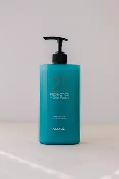 Универсальное очищающее средство 2 в 1 для лица и тела c пробиотиками MASIL 21 Probiotics Skin Wash 500ml