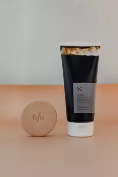 Веганский кофейный скраб для тела Dr. Ceuracle Vegan Kombucha Coffee Bean Body Scrub 200ml + мыло