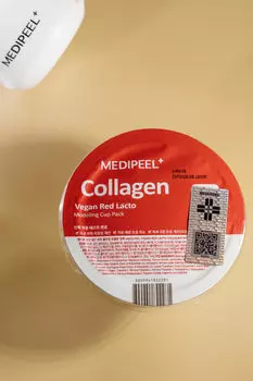 Восстанавливающая альгинатная маска MEDI-PEEL Vegan Red Lacto Collagen Modeling Cup Pack 28g