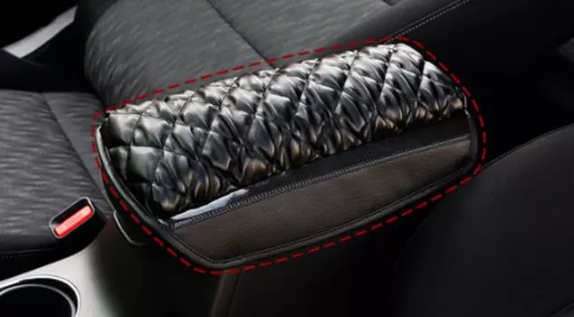 3D чехол на подлокотник (черный) KIA Mohave 2017 -