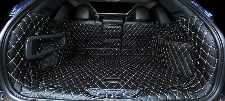 3D коврики в багажник (черный) Jeep Сherokee 2015 -