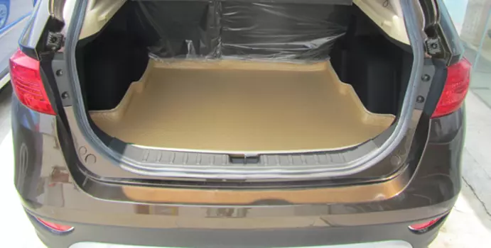3D коврики в багажник из экокожи Brilliance V5 2011-