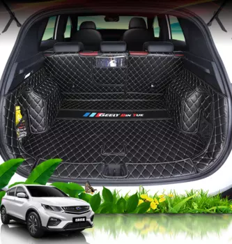 3D коврики в багажник из экокожи Geely Coolray 2020-
