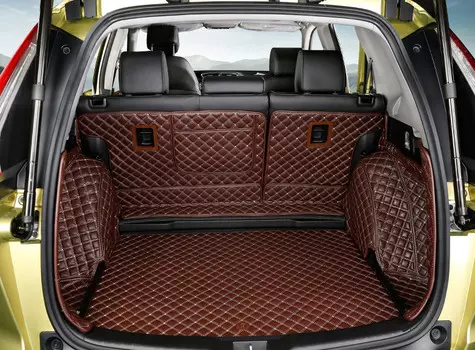 3D коврики в багажник из экокожи Honda CRV 2018 - 2019