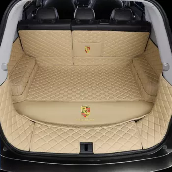 3D коврики в багажник из экокожи Porsche Macan 2018-