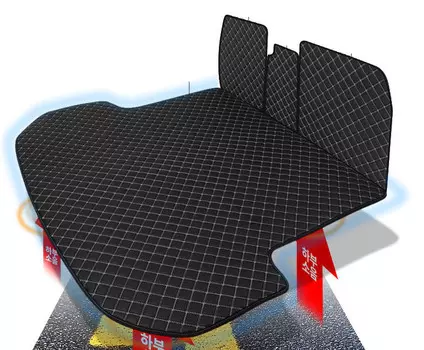 3D коврики в багажник Kia Mohave 2020 -