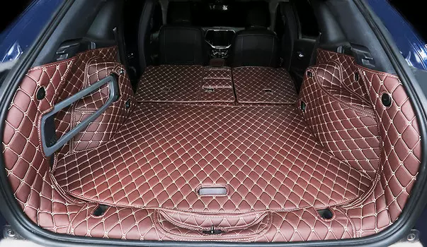 3D коврики в багажник (коричневый) Jeep Сherokee 2015 -