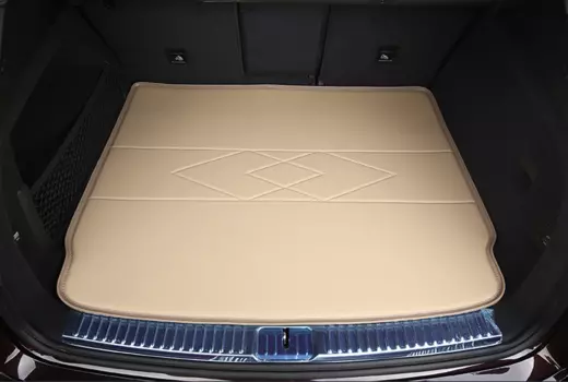 3D коврики в багажник кожаный PVC Range Rover Velar 2017 -