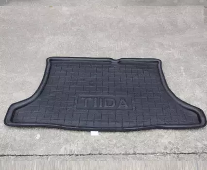 3D коврики в багажник синтетический Nissan Tiida 2015 -