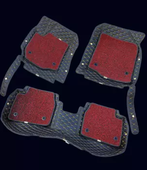 3D коврики в салон из экокожи Kia Rio 2017 -