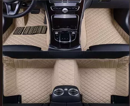 3D коврики в салон кожаные Kia Mohave 2020 -