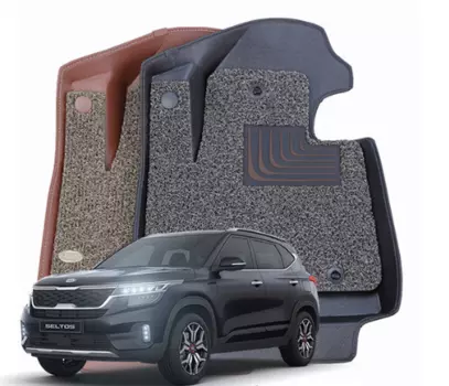 3D коврики в салон кожаные Kia Seltos 2020