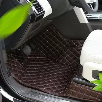 3D коврики в салон кожаные Land Rover Discovery 5 2017 -