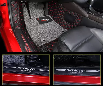 3D коврики в салон кожаные Mazda 6 2012 - 2017