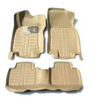 3D коврики в салон кожаные Nissan X-Trail 2014 - 2018