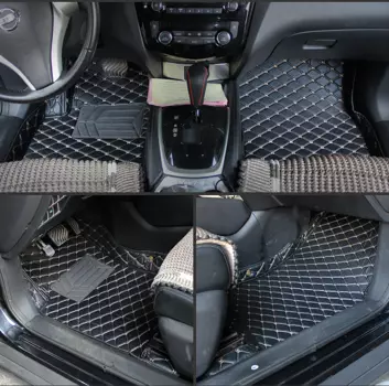 3D коврики в салон кожаные Nissan X-TRAIL 2018 - 2019