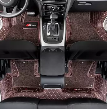 3D коврики в салон кожаные S-line Audi Q5 2016 -