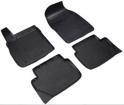 3D коврики в салон (полиуретан, черные) Норпласт NPA10-C22-060 Ford Ecosport 2014-2016