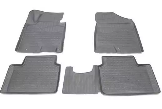 3D коврики в салон (полиуретан, черные) Норпласт NPA11-C43-053 Kia Ceed 2012-2018