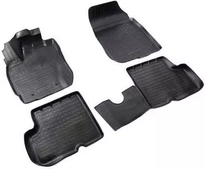 3D коврики в салон (полиуретан, черные) Норпласт NPA11-C69-100 Renault Duster 2015-