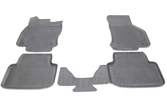 3D коврики в салон (полиуретан, черные) Норпласт NPA11-C81-401 Skoda Octavia III 2013-