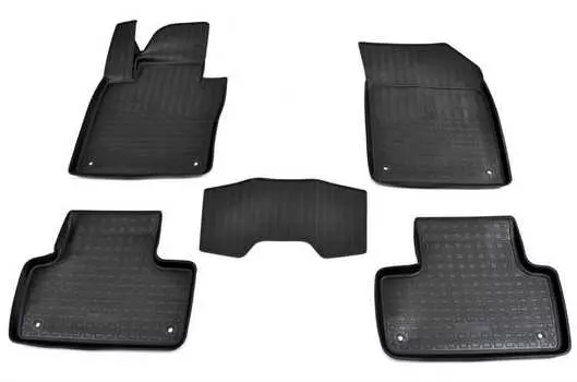 3D коврики в салон (полиуретан, черные) Норпласт NPA11-C96-730 Volvo XC60 2017-