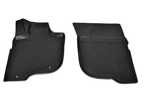 3D коврики в салон (полиуретан, черные, передние) Норпласт NPA10-C59-337 Mitsubishi L200 2015-2018
