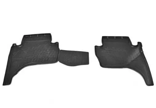 3D коврики в салон (полиуретан, черные, задние) Норпласт NPA01-C59-338 Mitsubishi L200 2015-2018