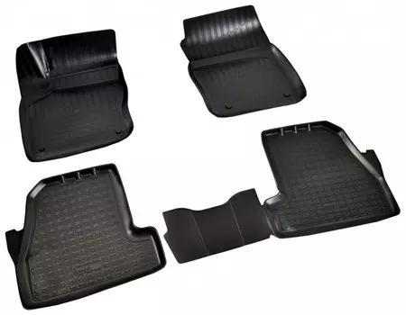 3D коврики в салон (полиуретановые, чёрные) Norplast NPA11-C22-183 Ford Focus 2011 - 2015