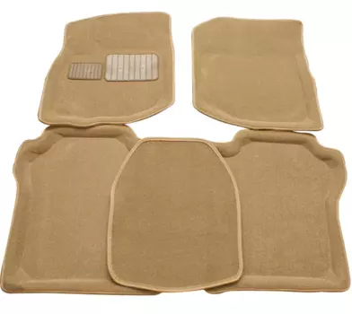 3D коврики в салон (ворсовые) Mitsubishi Pajero Sport 2008 - 2016