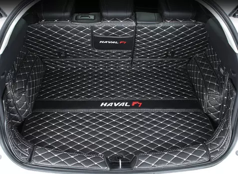3D кожаные коврики в багажник для Haval F7 2018-