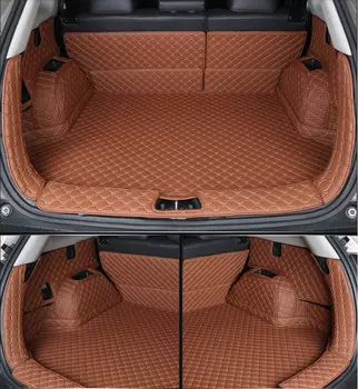 3D обшивка (коврик) в багажник кожаные Chery Tiggo 4 2019-