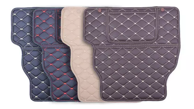 3D обшивка на спинки сидений из экокожи Nissan Murano 2016-