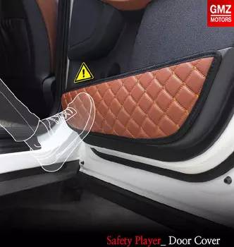 3D защитная накладка на низ дверей Hyundai Elantra 2019 -